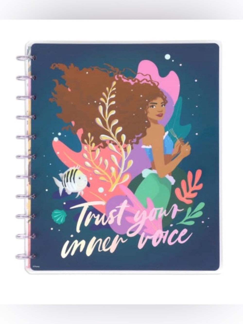 Happy Planner Disney The Little Mermaid Big Dotted Lined Notebook 60 Sheets NWT